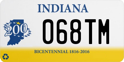IN license plate 068TM