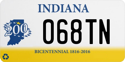 IN license plate 068TN