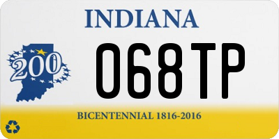 IN license plate 068TP