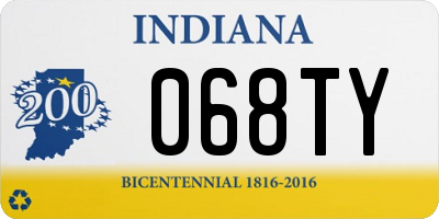 IN license plate 068TY