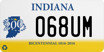 IN license plate 068UM