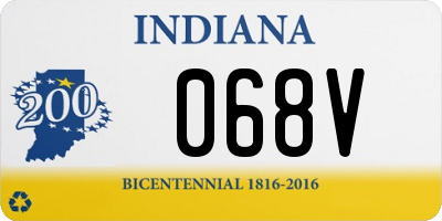 IN license plate 068V