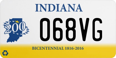 IN license plate 068VG