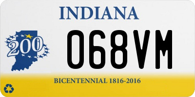 IN license plate 068VM