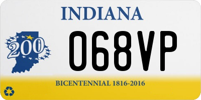 IN license plate 068VP