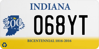 IN license plate 068YT