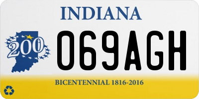 IN license plate 069AGH