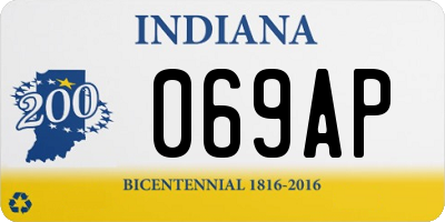 IN license plate 069AP