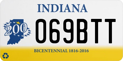 IN license plate 069BTT