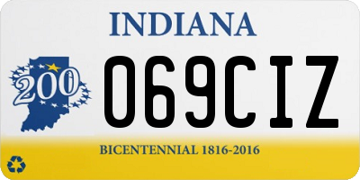 IN license plate 069CIZ