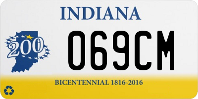 IN license plate 069CM