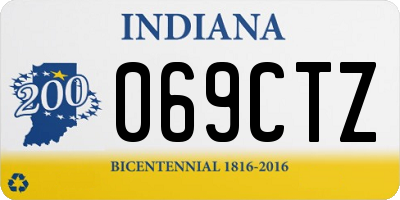 IN license plate 069CTZ