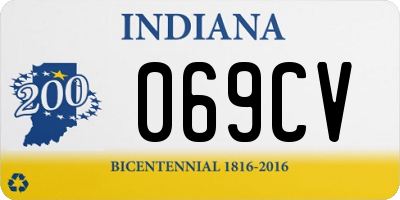 IN license plate 069CV