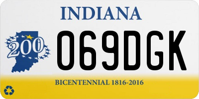 IN license plate 069DGK