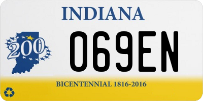 IN license plate 069EN