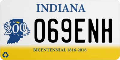IN license plate 069ENH