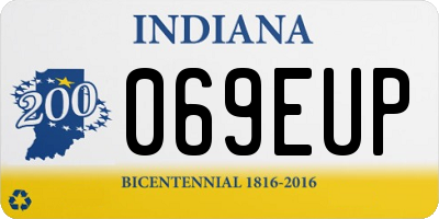 IN license plate 069EUP