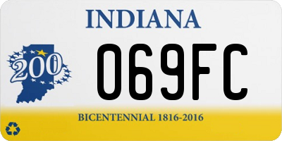 IN license plate 069FC