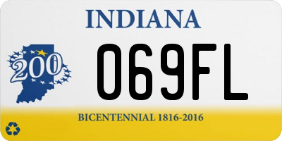 IN license plate 069FL