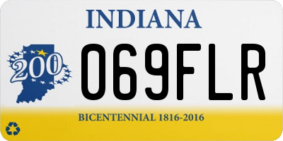 IN license plate 069FLR