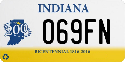 IN license plate 069FN