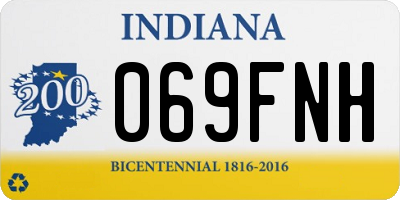 IN license plate 069FNH