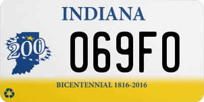 IN license plate 069FO