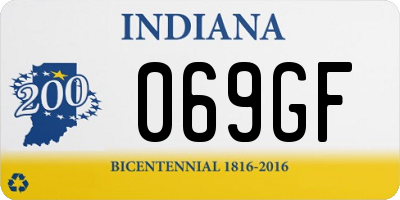 IN license plate 069GF