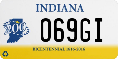 IN license plate 069GI