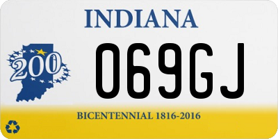 IN license plate 069GJ