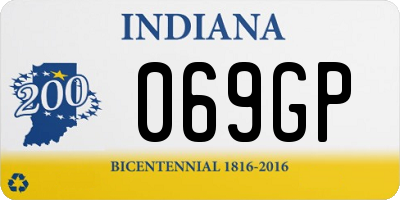 IN license plate 069GP