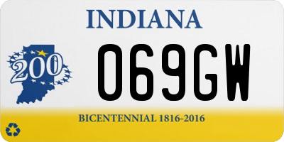 IN license plate 069GW