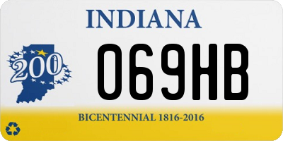 IN license plate 069HB