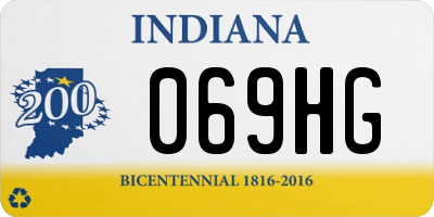 IN license plate 069HG