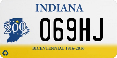 IN license plate 069HJ