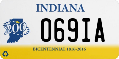 IN license plate 069IA