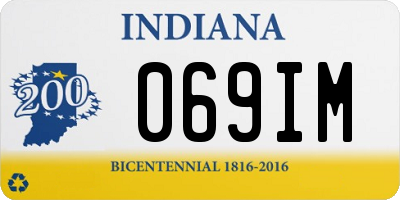 IN license plate 069IM