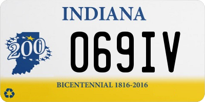 IN license plate 069IV