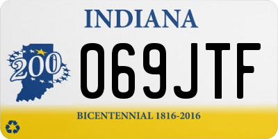 IN license plate 069JTF