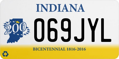 IN license plate 069JYL