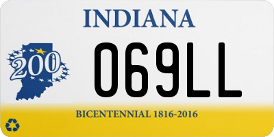 IN license plate 069LL