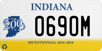 IN license plate 069OM