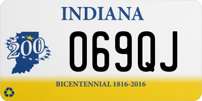 IN license plate 069QJ