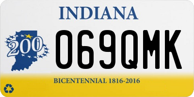 IN license plate 069QMK