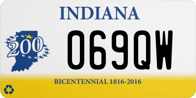 IN license plate 069QW