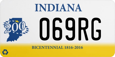 IN license plate 069RG