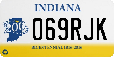 IN license plate 069RJK