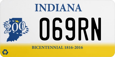 IN license plate 069RN