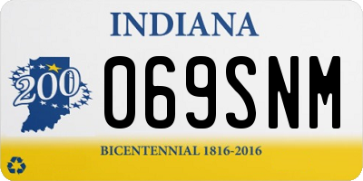IN license plate 069SNM
