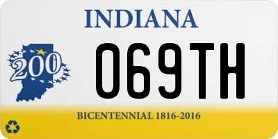 IN license plate 069TH